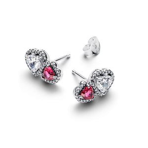 Halo Hearts Stud Earrings