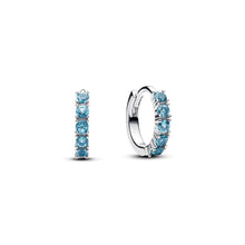 Load image into Gallery viewer, Light Blue Huggie Earrings
