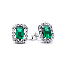 Load image into Gallery viewer, Sparkling Rectangular Stud Earrings
