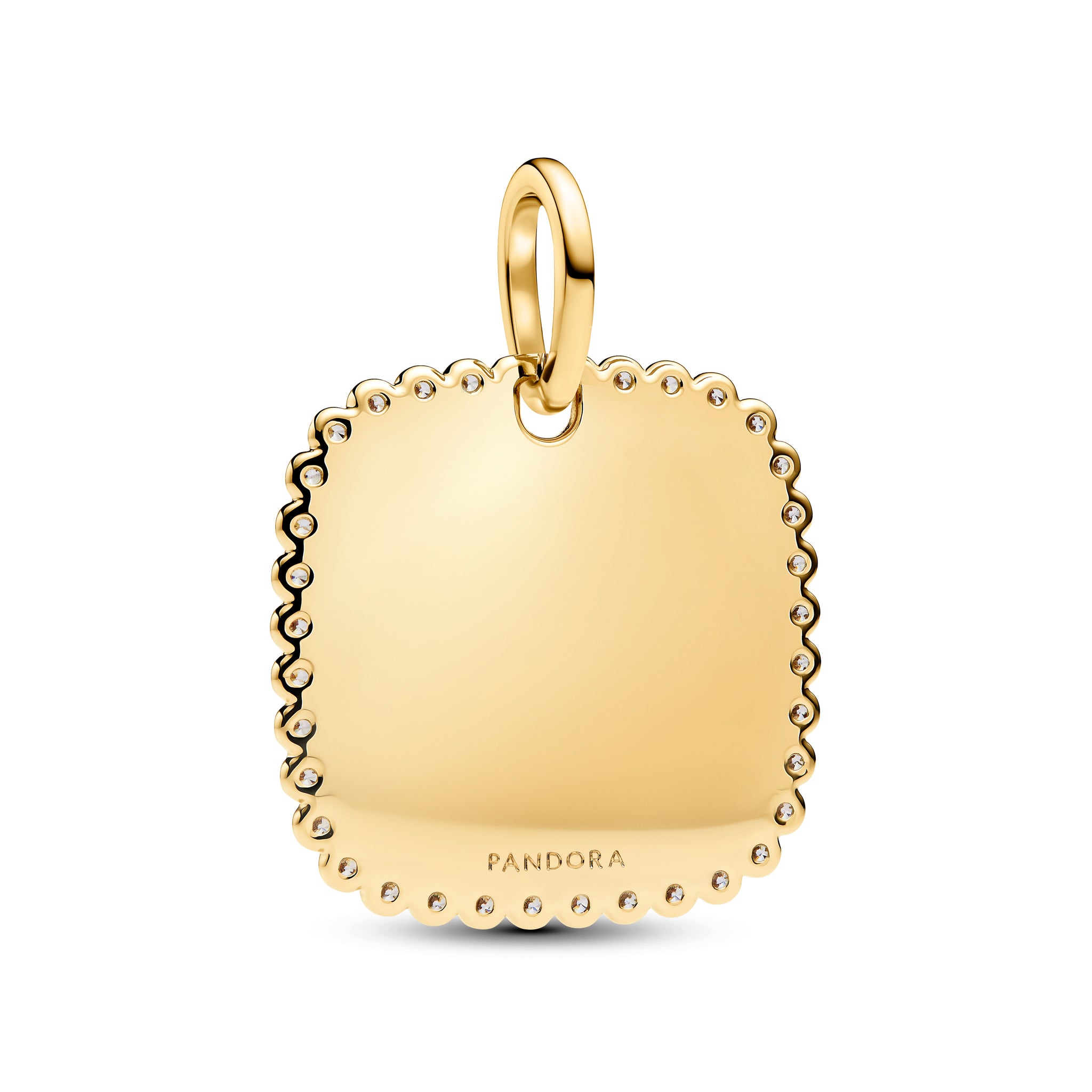 Engravable Square Tag Pendant