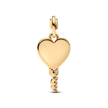 Load image into Gallery viewer, Engravable Heart Key Pendant
