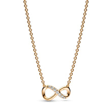 Load image into Gallery viewer, Sparkling Infinity Collier Necklace
