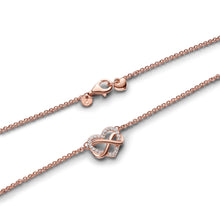 Load image into Gallery viewer, Sparkling Infinity Heart Collier Necklace
