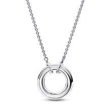 Load image into Gallery viewer, Pandora Signature Two tone Logo &amp; Pavé Necklace
