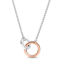 Load image into Gallery viewer, Pandora Signature Two tone Intertwined Circles Necklace
