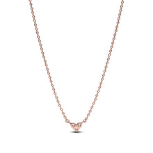 Load image into Gallery viewer, Triple Stone Heart Collier Necklace
