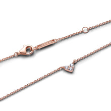 Load image into Gallery viewer, Triple Stone Heart Collier Necklace
