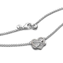 Load image into Gallery viewer, Sparkling Infinity Heart Collier Necklace
