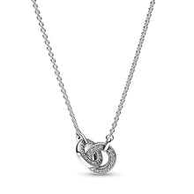 Load image into Gallery viewer, Pandora Signature Intertwined Pavé Pendant Necklace
