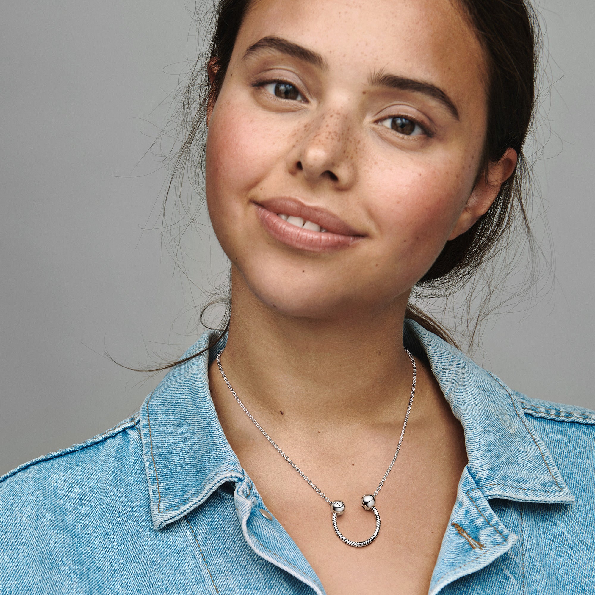Pandora Moments U shape Charm Pendant Necklace Pandora Moments U shape Charm Pendant Necklace