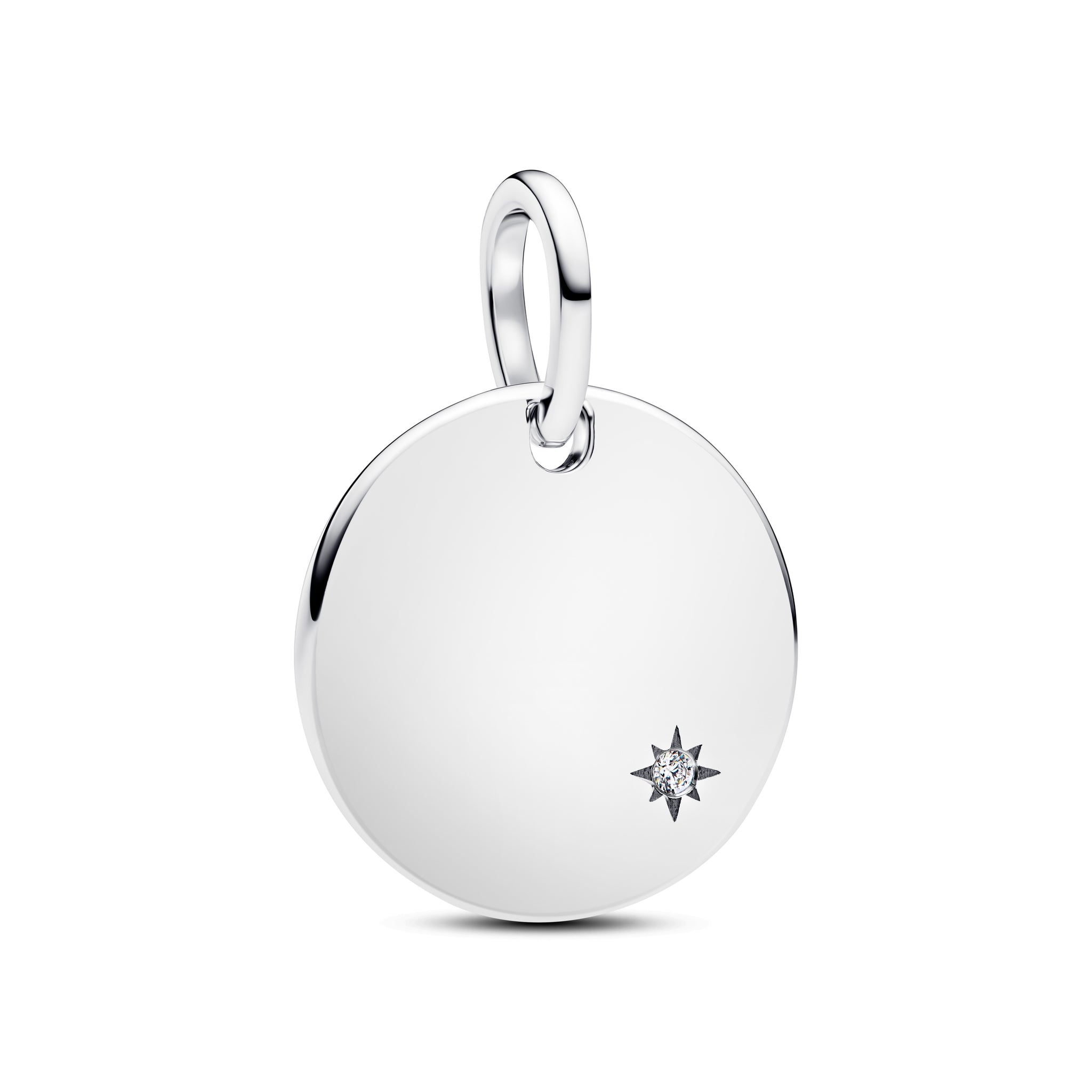 Engravable Lab-Grown Diamond Tag Pendant