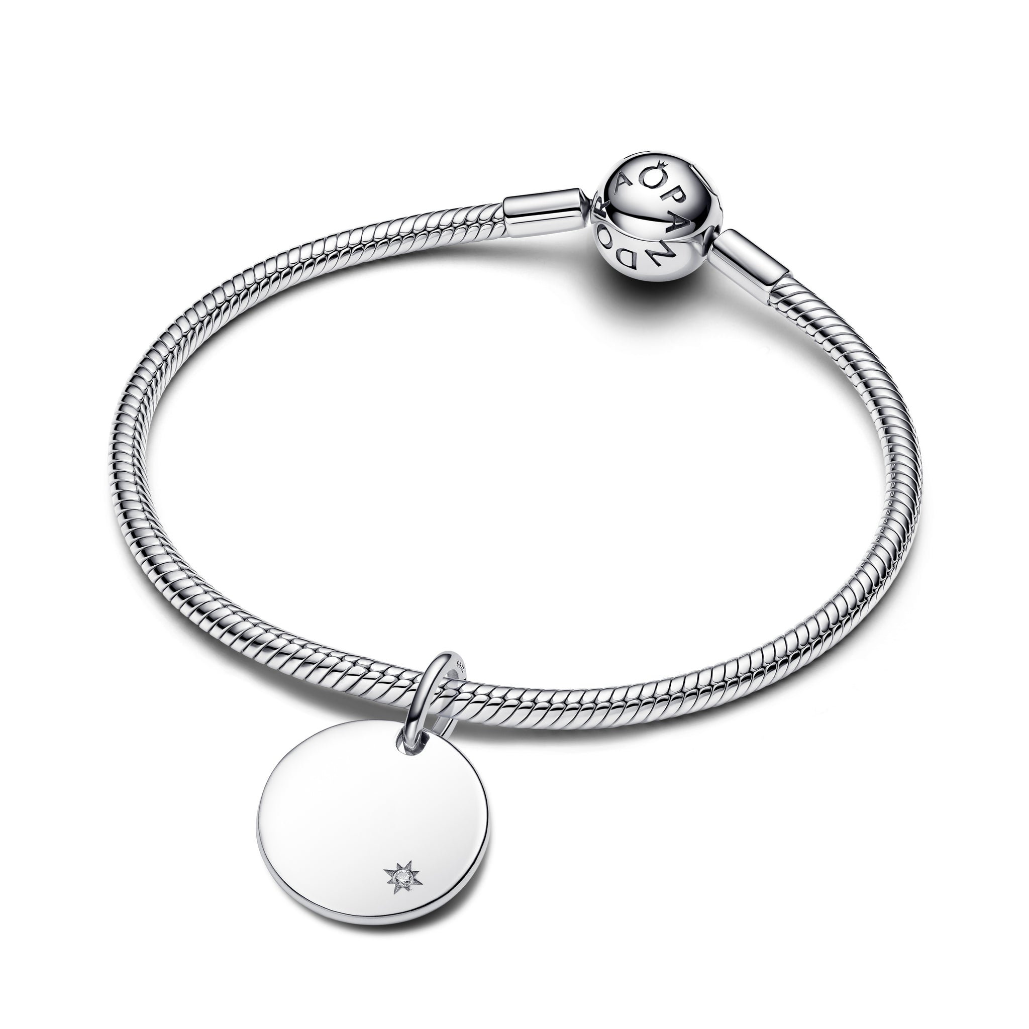Engravable Lab-Grown Diamond Tag Pendant