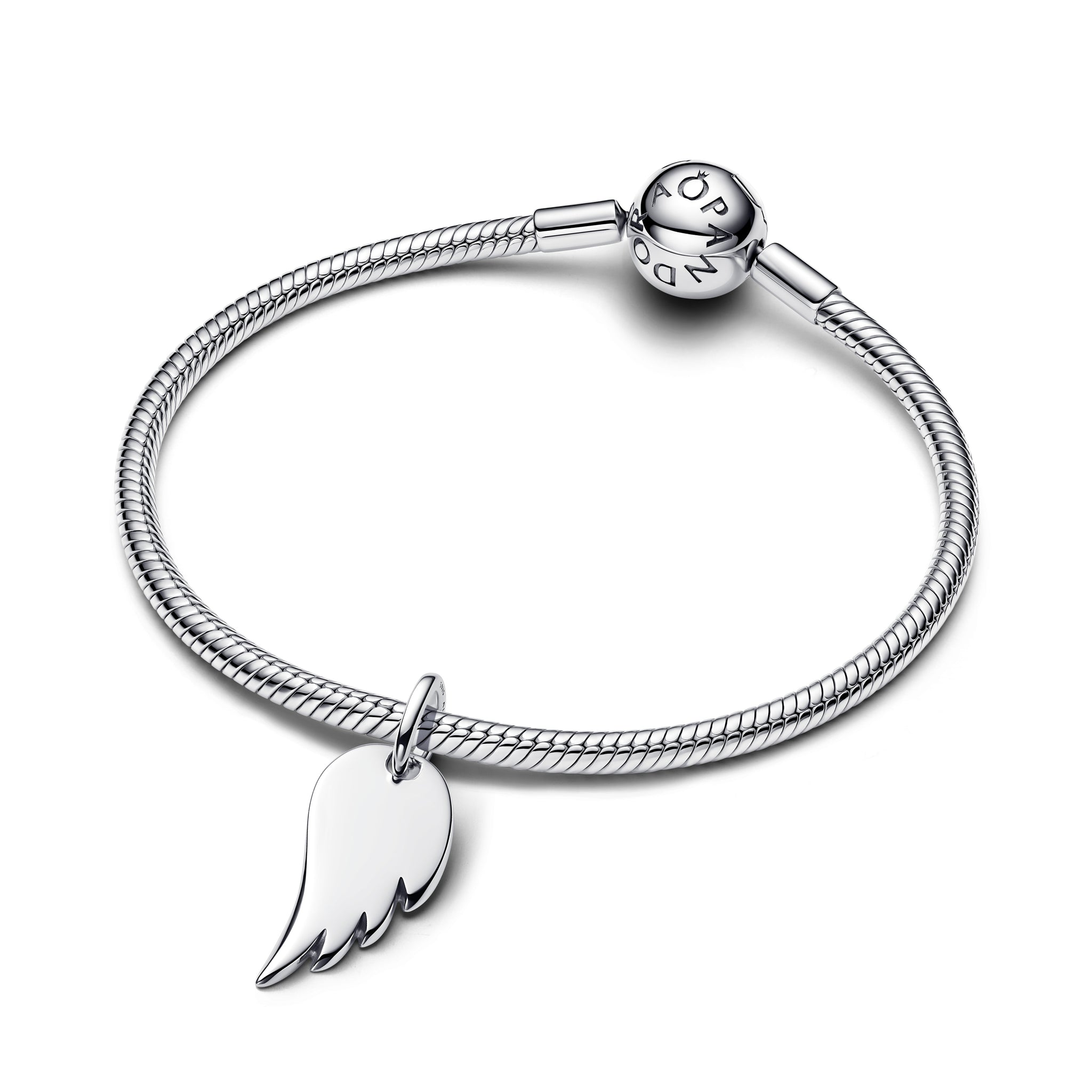 Engravable Angel Wing Tag Pendant