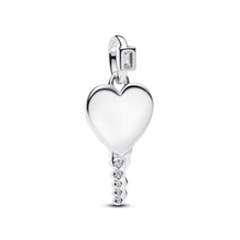 Load image into Gallery viewer, Engravable Heart Key Pendant
