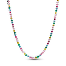 Load image into Gallery viewer, Rainbow Tennis Necklace

