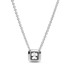 Load image into Gallery viewer, Square Sparkle Halo Necklace
