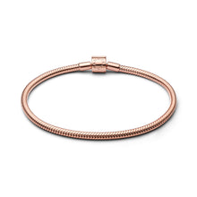 Load image into Gallery viewer, Barrel Clasp Snake Chain Bracelet
