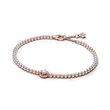 Load image into Gallery viewer, Sparkling Halo Tennis Bracelet
