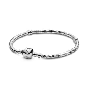 Pandora Moments Barrel Clasp Snake Chain Bracelet