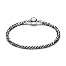 Load image into Gallery viewer, Black Cord Box Chain Bracelet
