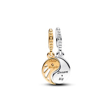 Load image into Gallery viewer, Two-tone Splittable Sun &amp; Moon Dangle Charm
