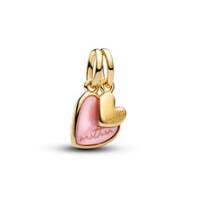Load image into Gallery viewer, Pink Mother &amp; Daughter Splittable Dangle Charm
