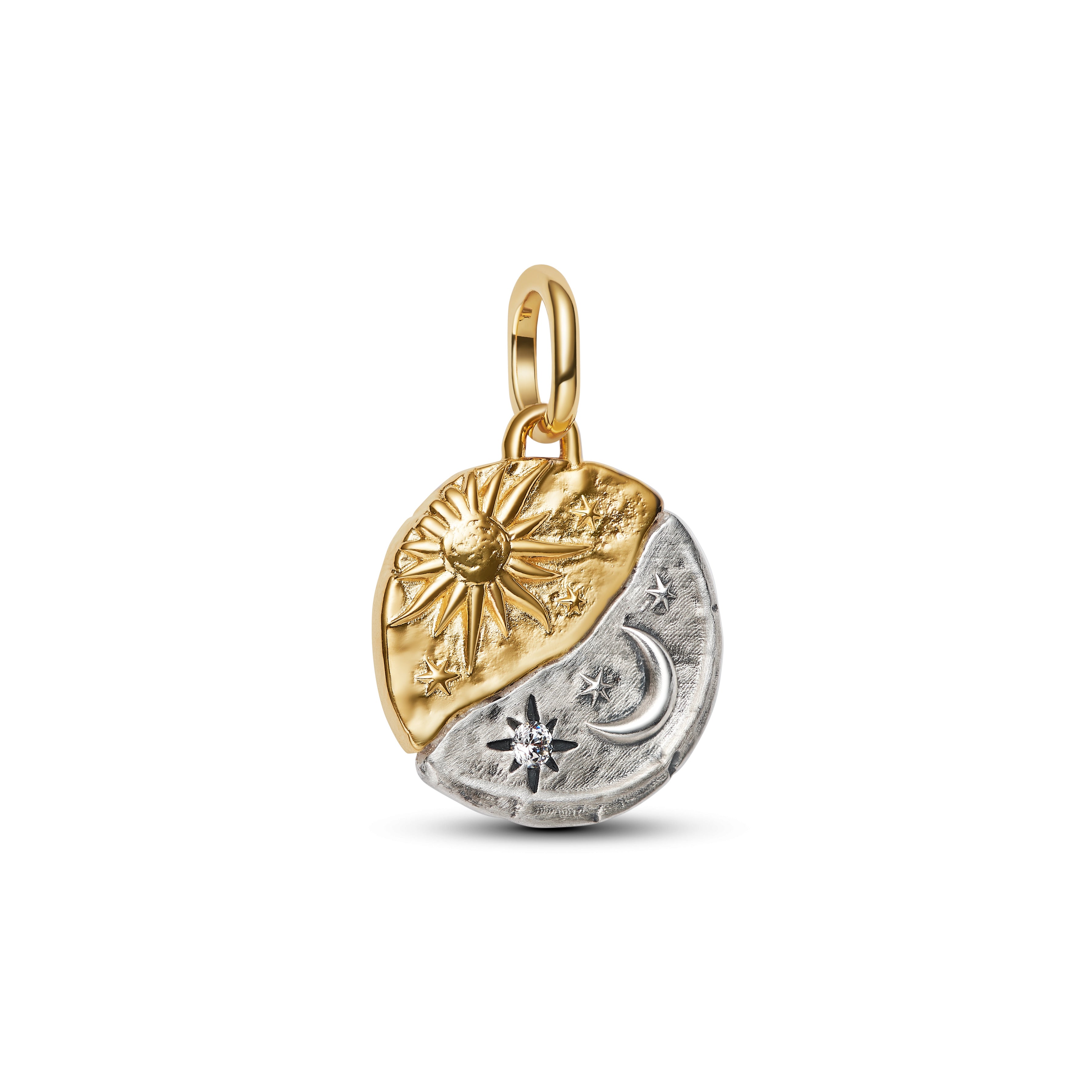 アクセサリー pandra Sun and Moon Medallion Charm Sun and Moon Medallion Charm