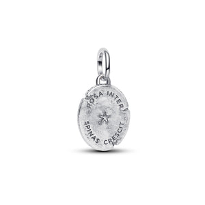 Rose Medallion Charm