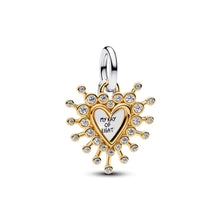 Load image into Gallery viewer, Radiant Heart Double Dangle Charm
