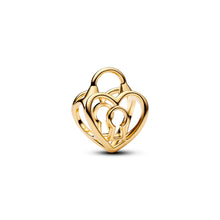 Load image into Gallery viewer, Openwork Heart Padlock Charm
