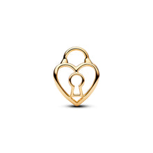 Load image into Gallery viewer, Openwork Heart Padlock Charm
