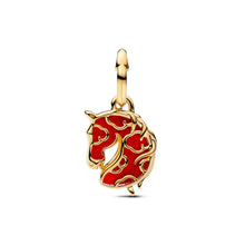 Load image into Gallery viewer, Red Fire Horse Murano Glass Dangle Charm
