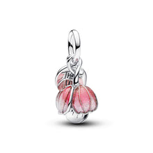 Load image into Gallery viewer, Two-Tone Blooming Flower Dangle Charm
