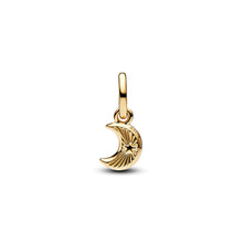 Load image into Gallery viewer, White Crescent Moon Mini Dangle Charm
