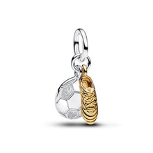 Load image into Gallery viewer, Soccer Shoe Double Dangle Charm
