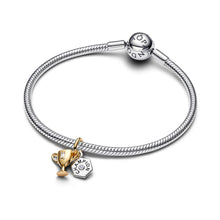 Load image into Gallery viewer, Engravable Trophy Double Dangle Charm
