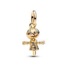 Load image into Gallery viewer, Pumpkin Scarecrow Dangle Charm
