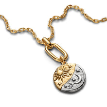 Load image into Gallery viewer, Sun &amp; Moon Oversized Medallion Charm
