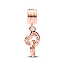 Load image into Gallery viewer, Interlocking Hearts Dangle Charm
