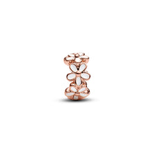 Load image into Gallery viewer, White Daisy Flower Spacer Charm
