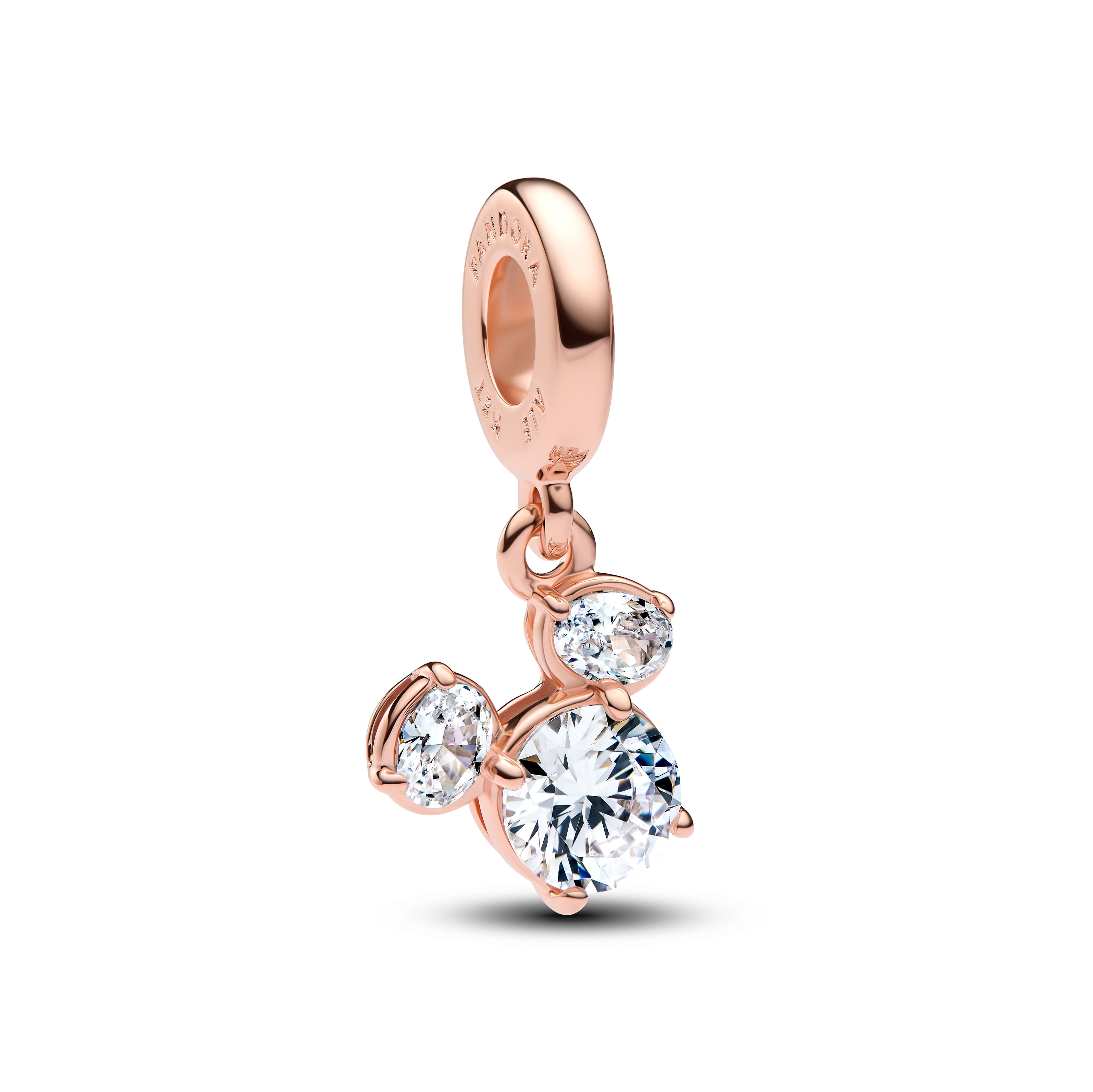 Disney Mickey Mouse Sparkling Head Silhouette Dangle Charm