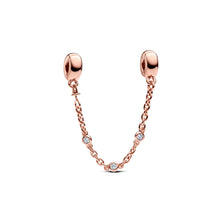 Load image into Gallery viewer, Triple Clear Stone Safety Chain

