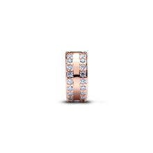 Load image into Gallery viewer, Double Lined Pavé Clip Charm
