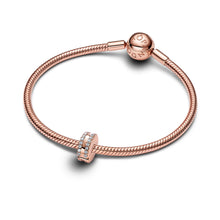 Load image into Gallery viewer, Double Lined Pavé Clip Charm
