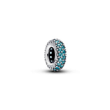 Load image into Gallery viewer, Ice Blue Stone Spacer Charm
