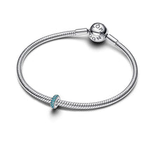 Load image into Gallery viewer, Ice Blue Stone Spacer Charm
