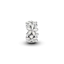 Load image into Gallery viewer, White Daisy Flower Spacer Charm
