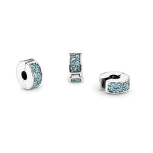 Load image into Gallery viewer, Teal Pavé Clip Charm
