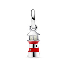 Load image into Gallery viewer, Glow-in-the-dark Lighthouse Dangle Charm
