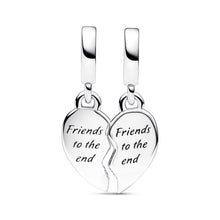 Load image into Gallery viewer, Friends Splittable Heart Dangle Charm
